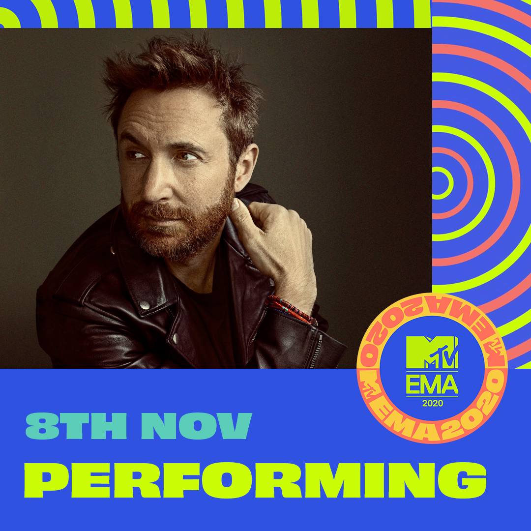 David Guetta protagonista di una esibizione agli MTV EMAs 2020