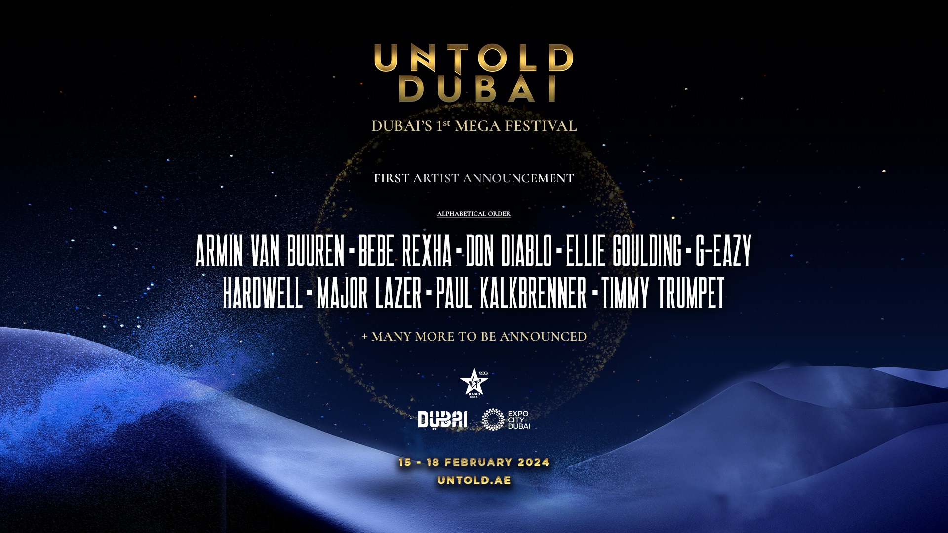 UNTOLD Dubai banner rettangolare