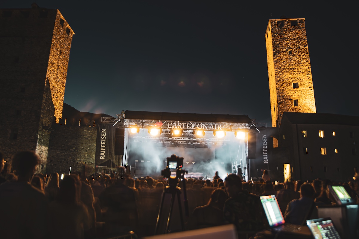 castel grande bellinzona di sera bis